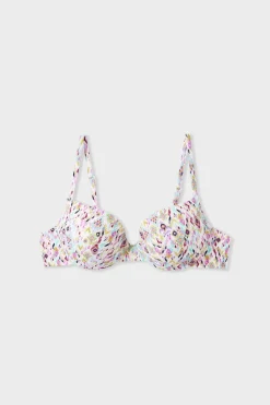 ETAM Push Up|Top bikini push-up estampado MULTICOLOR
