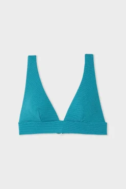 ETAM Triángulos|Top bikini triangular VERDE