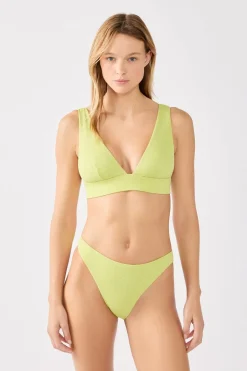 ETAM Triángulos|Top bikini triangular VERDE