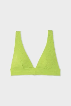 ETAM Triángulos|Top bikini triangular VERDE