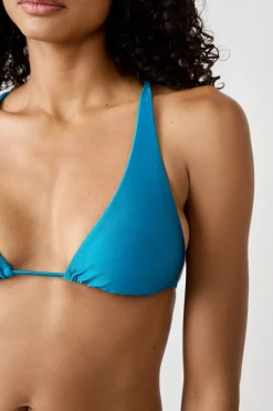 ETAM Triángulos|Top bikini triangular VERDE