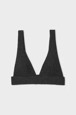 ETAM Triángulos|Top bikini triangular Plata