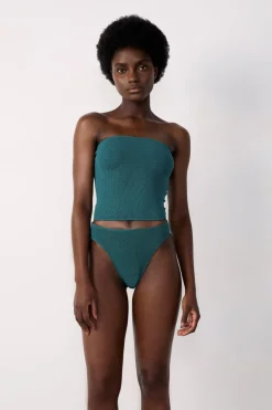 ETAM Bandeau|Top bikini triangular VERDE