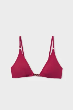 ETAM Triángulos|Top bikini triangular detalles joya MARR&Oacute;N