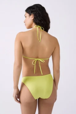 ETAM Triángulos|Top bikini triangular detalle perla ANIS