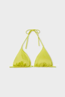 ETAM Triángulos|Top bikini triangular detalle perla ANIS