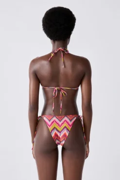 ETAM Triángulos|Top bikini triangular ESTAMPADO