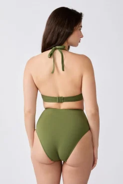 ETAM Con Aro|Top bikini triángulo con aros KAKI