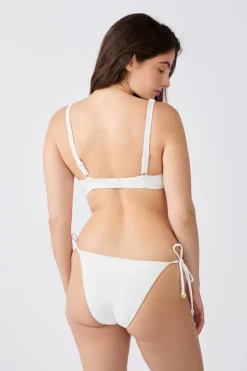 ETAM Con Aro|Sujetadores Talla Grande: Copas D-G|Top bikini triángulo con aros BLANCO