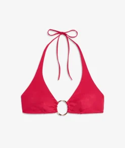 ETAM Triángulos|Top bikini triángulo con detalle de anillas La modelo mide 1m75 y viste S