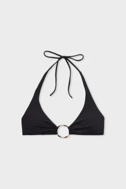 ETAM Triángulos|Top bikini triángulo con detalle de anillas La modelo mide 1m75 y viste S