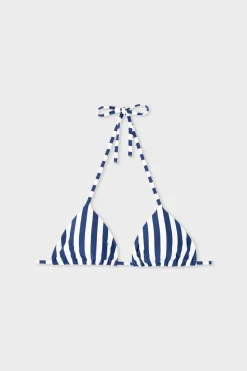 ETAM Triángulos|Top bikini triángulo sin aros a rayas ESTAMPADO