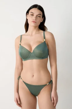 ETAM Con Aro|Top de bikini VERDE