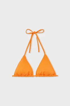 ETAM Triángulos|Top de bikini triangular NARANJA