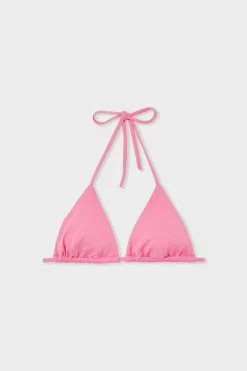 ETAM Triángulos|Top de bikini triangular ROSA
