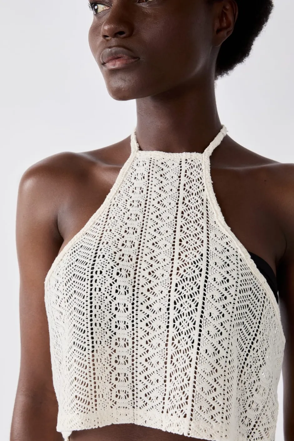 ETAM Túnicas Y Vestidos De Playa|Top de ganchillo CRUDO