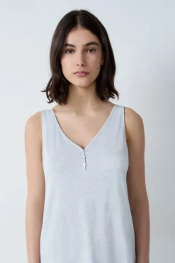 ETAM Partes De Arriba De Pijama|Los Pijamas Más Responsables|Top de pijama GRIS CLARO