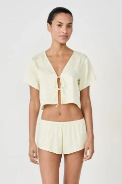 ETAM Partes De Arriba De Pijama|Top de pijama manga corta VAINILLA