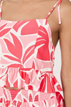 ETAM Partes De Arriba De Pijama|Los Pijamas Más Responsables|Top estampado ROJO