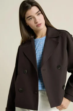ETAM Abrigos Cortos|Gabardinas|Trench court MARRON