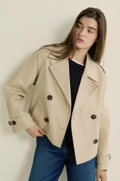 ETAM Abrigos Cortos|Gabardinas|Trench court BEIGE