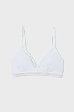 ETAM Lencería De Novia|Triángulo|Triángulo sin aros, almohadillas de algodón extraíbles BLANCO
