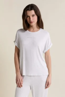 ETAM Los Pijamas Más Responsables|Partes De Arriba De Pijama|T-shirt de pyjama manches courtes GRIS CLAIR