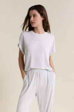 ETAM Los Pijamas Más Responsables|Partes De Arriba De Pijama|T-shirt de pyjama manches courtes GRIS CLAIR