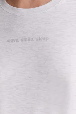 ETAM Los Pijamas Más Responsables|Partes De Arriba De Pijama|T-shirt de pyjama manches courtes GRIS CLAIR