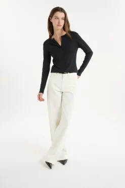 ETAM Jeans|Vaqueros anchos de algodón crudo