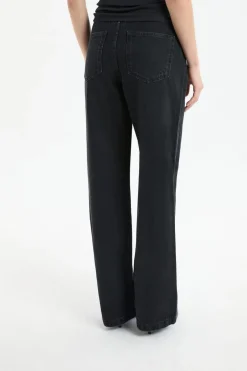 ETAM Jeans|Mom Jeans|Vaqueros anchos de algodón NEGRO