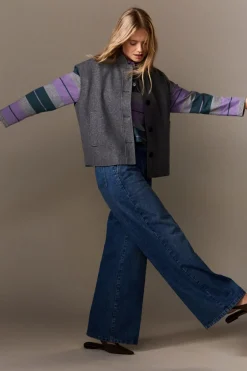 ETAM Corte Ancho|Jeans|Vaqueros anchos de algodón AZUL