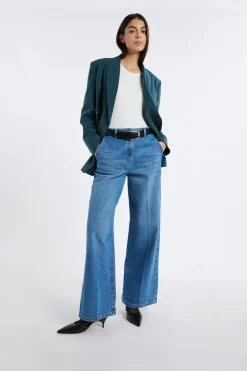 ETAM Corte Ancho|Jeans|Vaqueros anchos de algodón AZUL