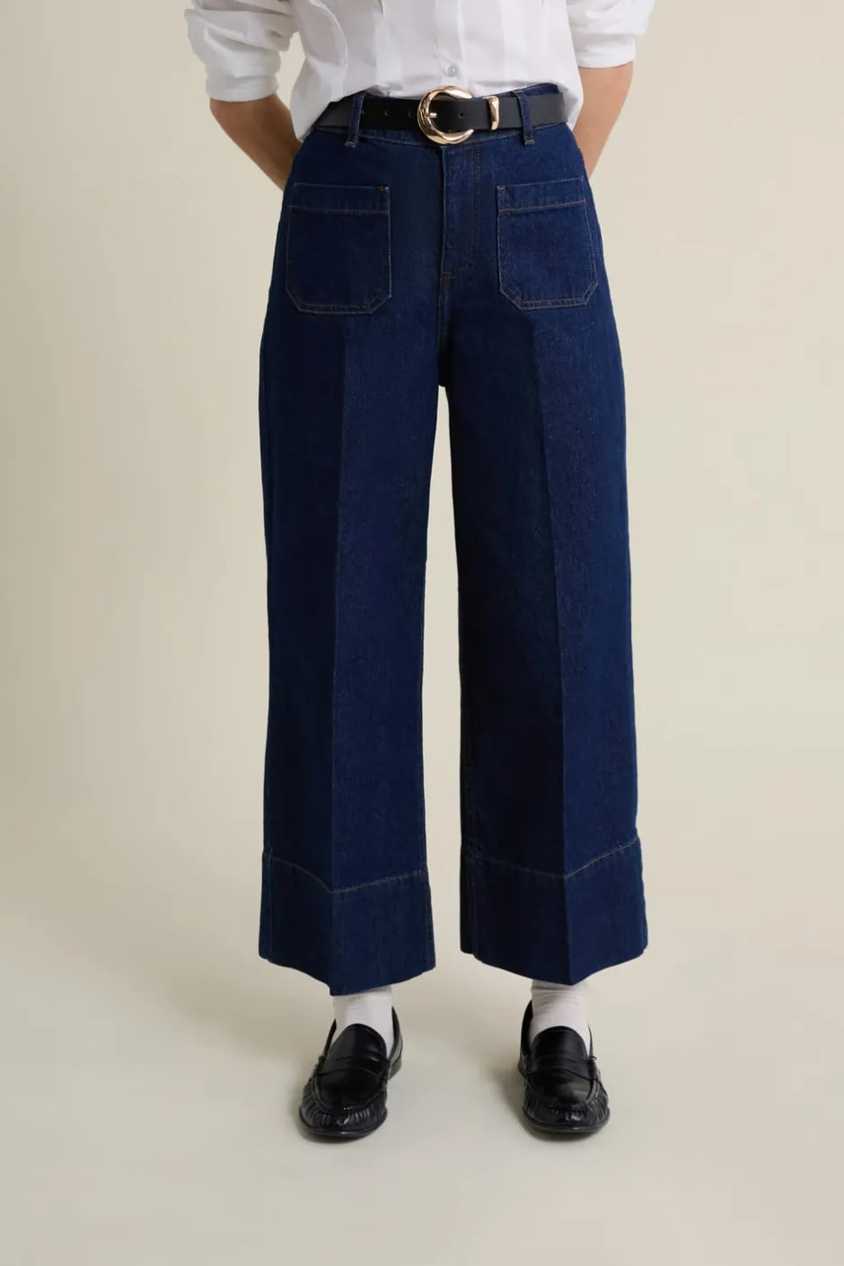 ETAM Corte Recto|Jeans|Vaqueros rectos con bolsillos delanteros azul denim