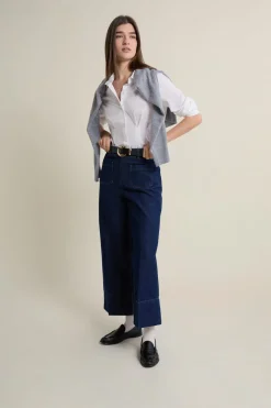 ETAM Corte Recto|Jeans|Vaqueros rectos con bolsillos delanteros azul denim