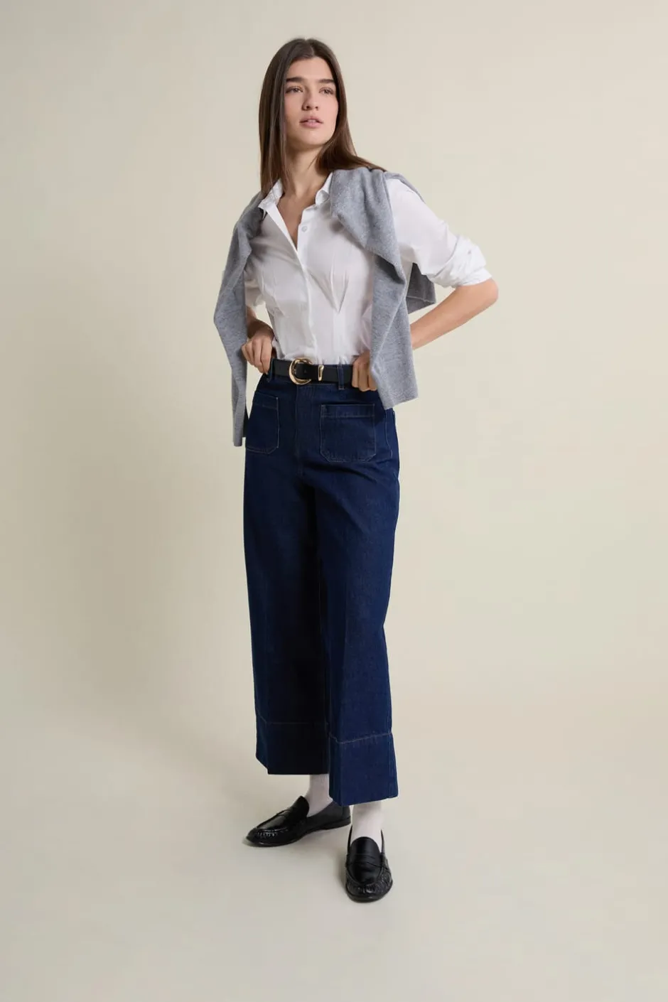 ETAM Corte Recto|Jeans|Vaqueros rectos con bolsillos delanteros azul denim