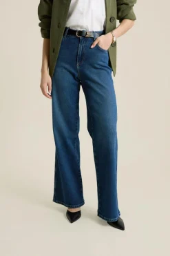 ETAM Corte Ancho|Jeans|Vaqueros rectos de algodón AZUL NOCHE