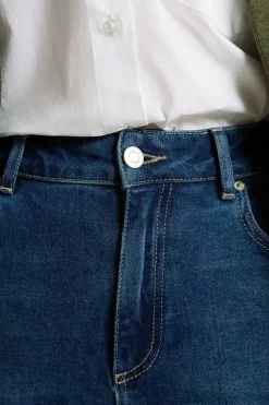 ETAM Corte Ancho|Jeans|Vaqueros rectos de algodón AZUL NOCHE