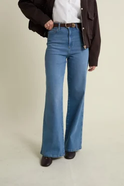 ETAM Corte Ancho|Jeans|Vaqueros rectos de algodón AZUL