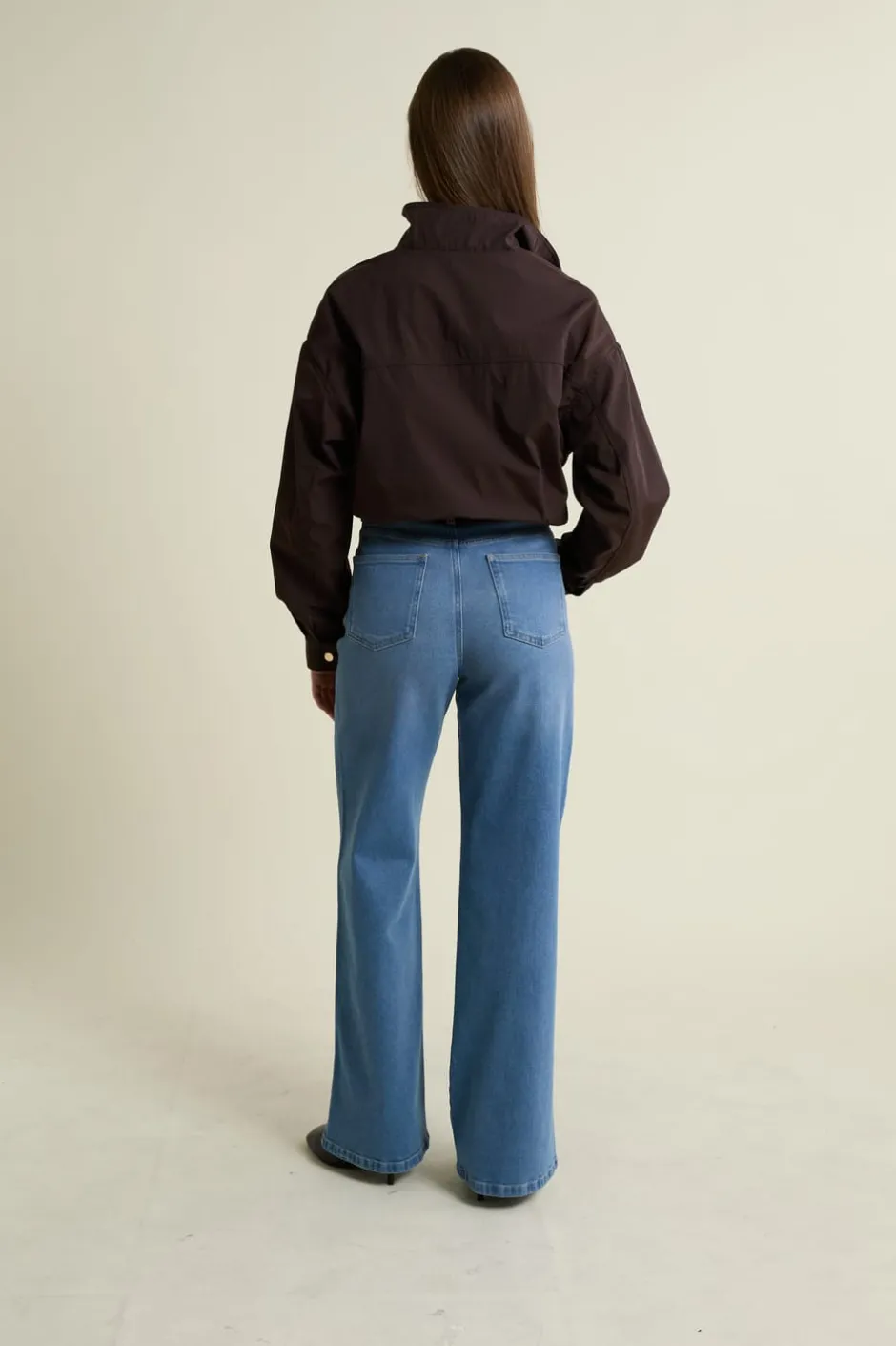 ETAM Corte Ancho|Jeans|Vaqueros rectos de algodón AZUL