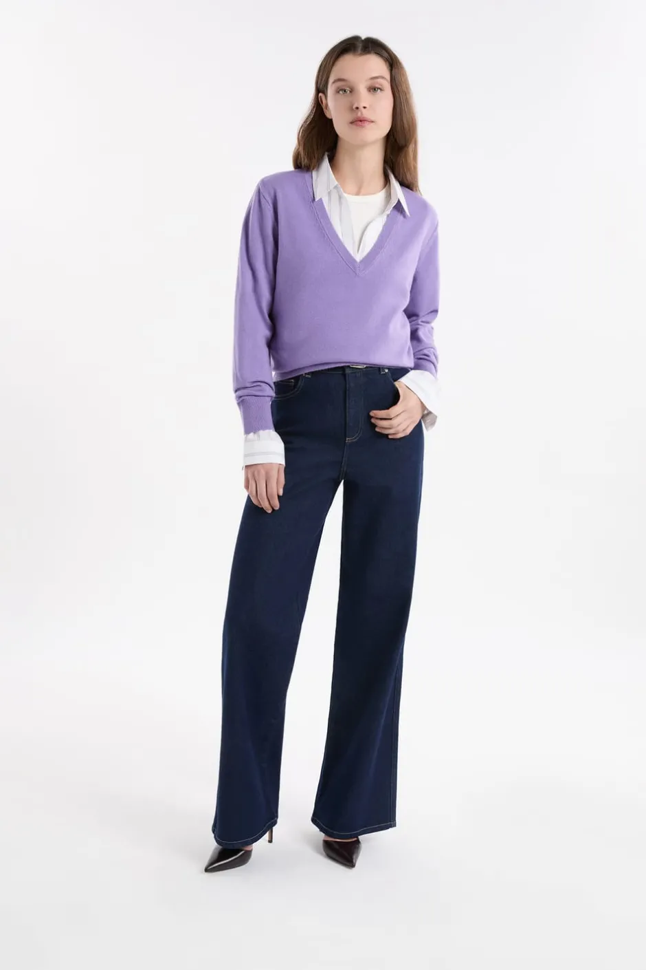 ETAM Corte Ancho|Jeans|rectos de algodón VAQUEROS