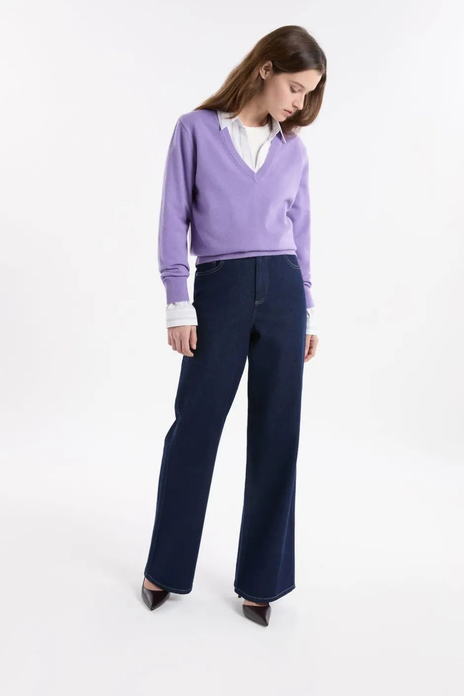 ETAM Corte Ancho|Jeans|rectos de algodón VAQUEROS