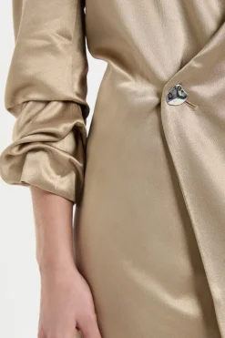 ETAM Chaquetas|Veste manches longues en crêpe SABLE