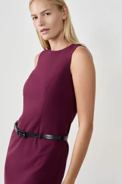 ETAM Vestidos Cortos|Vestidos Lisos|Vestido corto con cinturón CASSIS