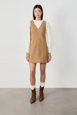 ETAM Vestidos Cortos|Vestidos Lisos|Vestido corto sin mangas TOPO