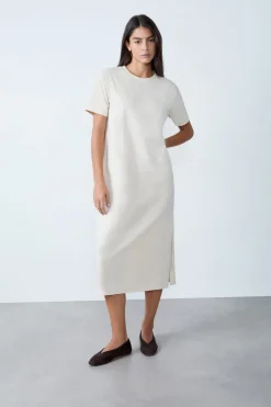 ETAM Vestidos Lisos|Vestidos|Vestido largo CRUDO