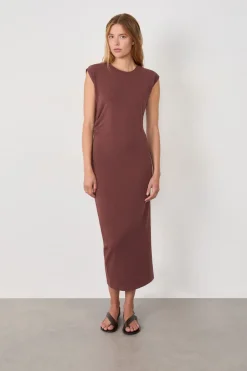 ETAM Vestidos Largos|Vestidos Lisos|Vestido largo de algodón MARR&Oacute;N
