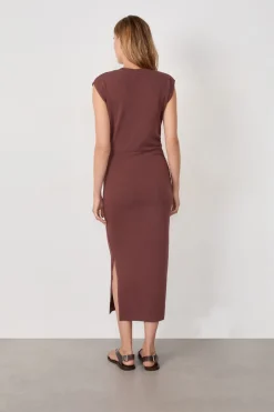 ETAM Vestidos Largos|Vestidos Lisos|Vestido largo de algodón MARR&Oacute;N