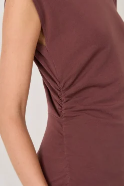 ETAM Vestidos Largos|Vestidos Lisos|Vestido largo de algodón MARR&Oacute;N