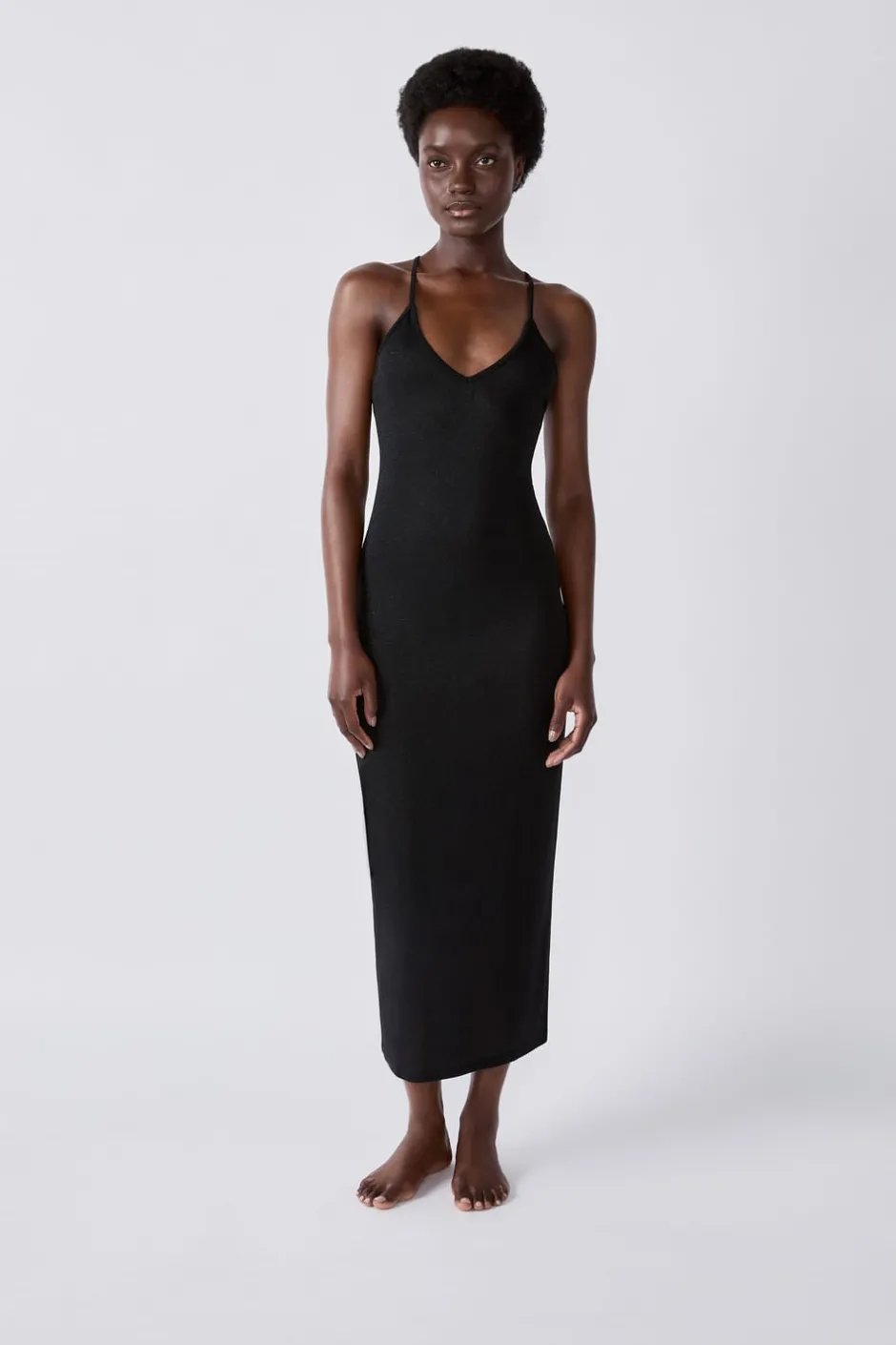 ETAM Túnicas Y Vestidos De Playa|Vestidos De Playa|Vestido largo de playa brillante PLATA